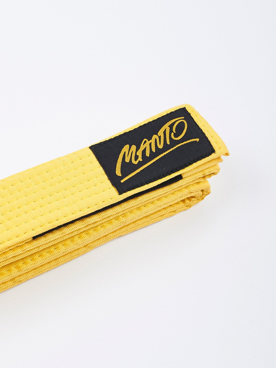 MANTO kids belt BJJ TAG yellow