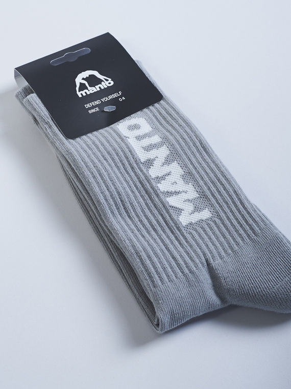 MANTO Socken LOGOTYPE 23 grau