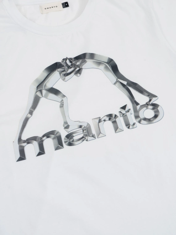 MANTO t-shirt METAL white