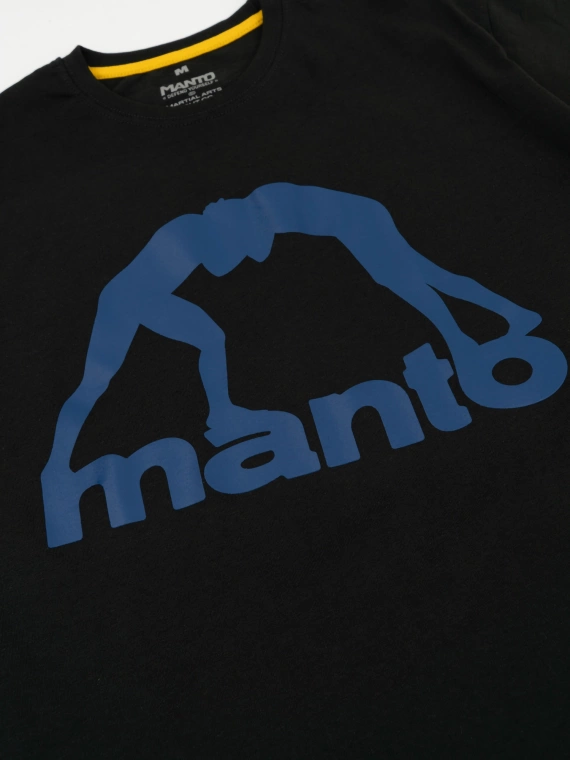 MANTO t-shirt VIBE 25 black onyx-navy blue